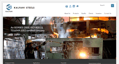 Desktop Screenshot of kalyanisteels.com